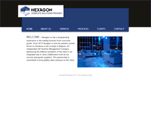 Tablet Screenshot of hexagon.be