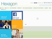 Tablet Screenshot of hexagon.org.uk
